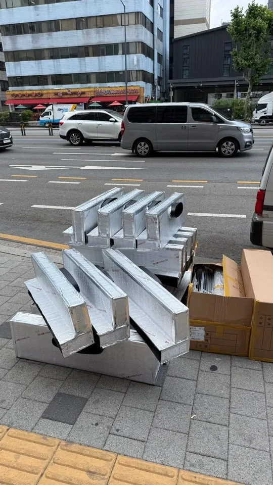 공덕 상가공조시공 시공 중