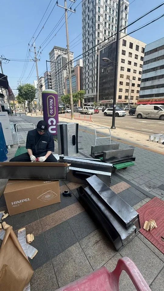 서초 상가공조시공 시공 중